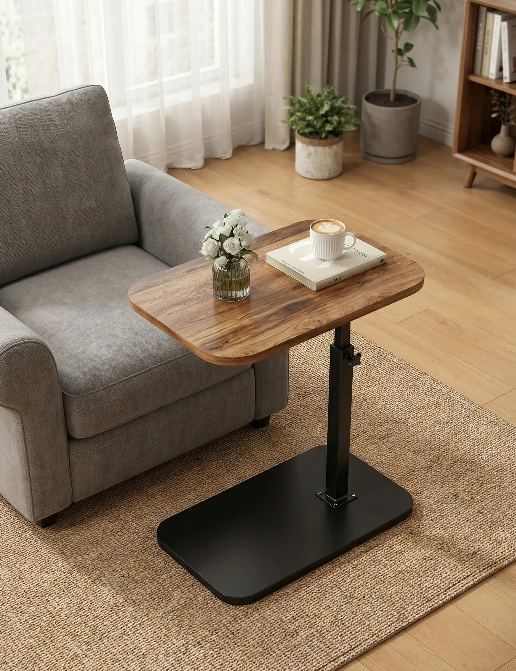 Bedside Table | Adjustable Side Table For Sofa-End Table-Homefinn