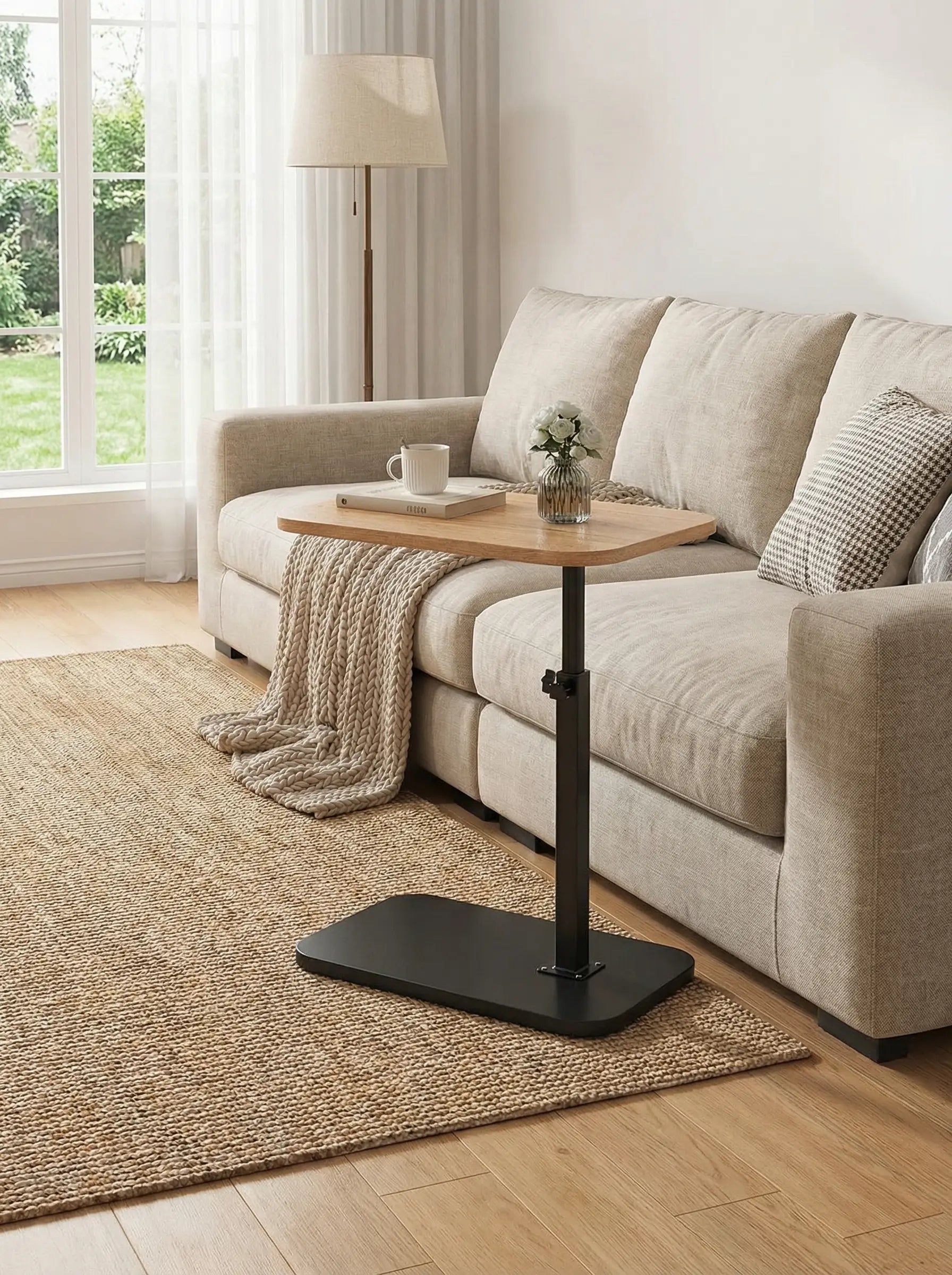 Bedside Table | Adjustable Side Table For Sofa-End Table-Homefinn