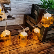 2 Stück LED Bierkrug Lichterkette – LichterBier Oktoberfest 2025 - Image 2