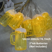 2 Stück LED Bierkrug Lichterkette – LichterBier Oktoberfest 2025 - Image 6
