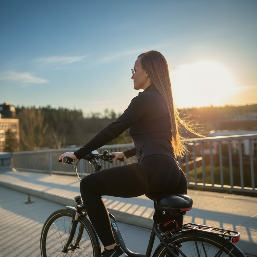 Bicycle Saddle With Rear Light | Contoured Seat Integrated Illumination Cycling Accessory-Bike Saddle-Homefinn