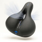 Bicycle Saddle With Rear Light | Contoured Seat Integrated Illumination Cycling Accessory-Bike Saddle-Homefinn