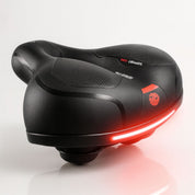 Bicycle Saddle With Rear Light | Contoured Seat Integrated Illumination Cycling Accessory-Bike Saddle-Homefinn