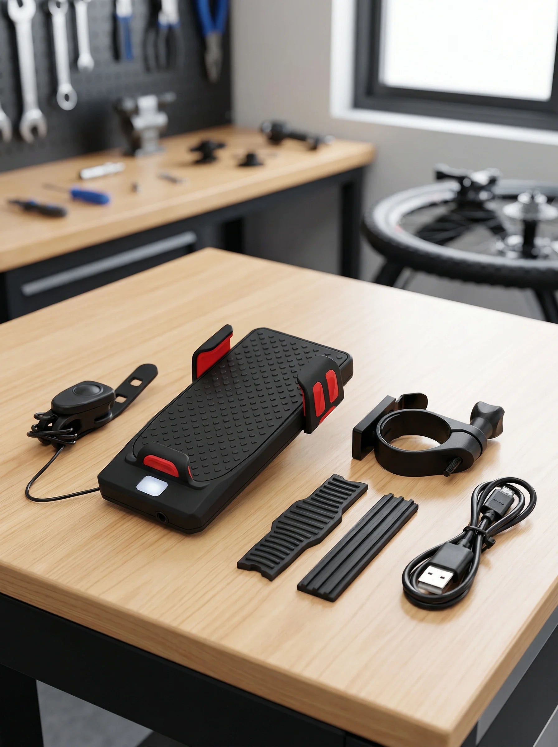 Bike Phone Mount | Portable Power Bank-Phone Holder-Homefinn