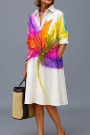 Women Summer Dress | Shirt Dress-Summer Dresses-Homefinn