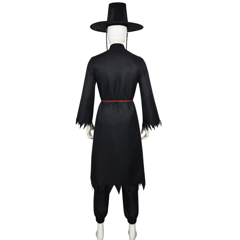 Boys Black Costume Set Korean Hanbok - Image 10