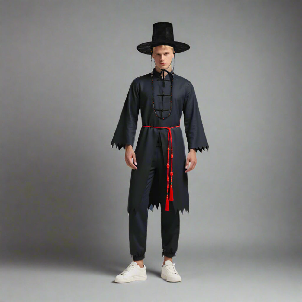 Boys Black Costume Set Korean Hanbok - Image 8