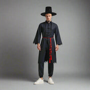 Boys Black Costume Set Korean Hanbok - Image 8
