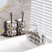 Bubble Style Bathroom Accessories | Countertop Storage Bathroom Use-Bathroom Accessory Set-Homefinn