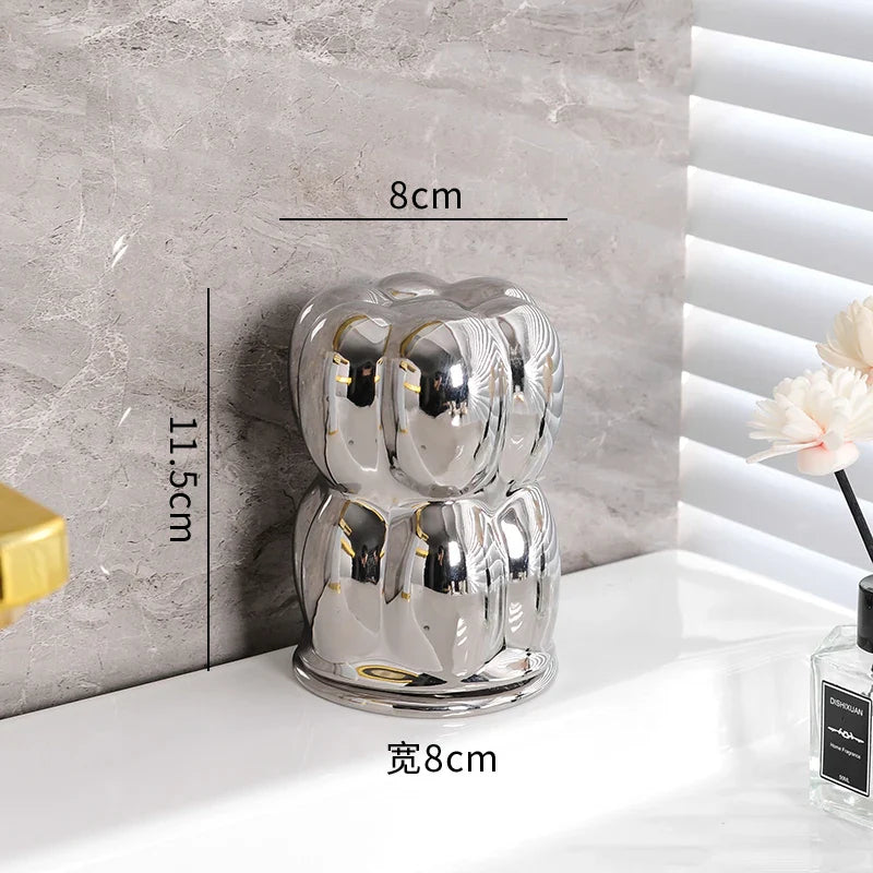 Bubble Style Bathroom Accessories | Countertop Storage Bathroom Use-Bathroom Accessory Set-Homefinn