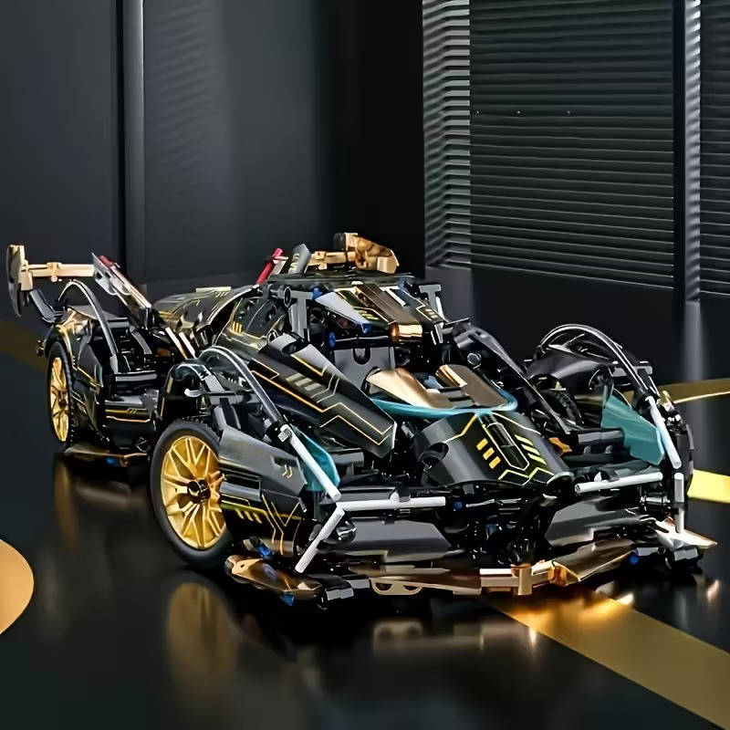 Building Block Sports Car | Racing Car Model Kit-Car Model Kit-Homefinn