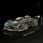 1690 Piece V12 Model Car Building Block Set - Image 5