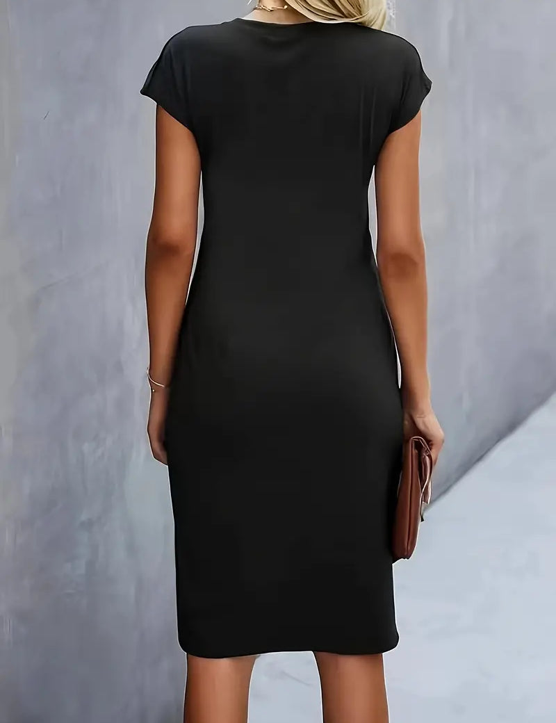 Bridesmaid Dress | Cocktail Midi Dress-Women Dress-Homefinn