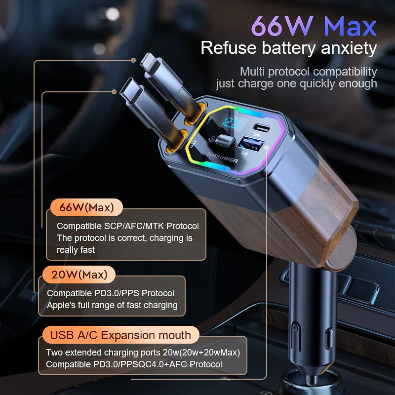 Car Bluetooth FM Transmitter | USB C Fast Car Charger-Car Transmitter-Homefinn