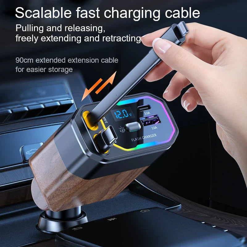 Car Bluetooth FM Transmitter | USB C Fast Car Charger-Car Transmitter-Homefinn