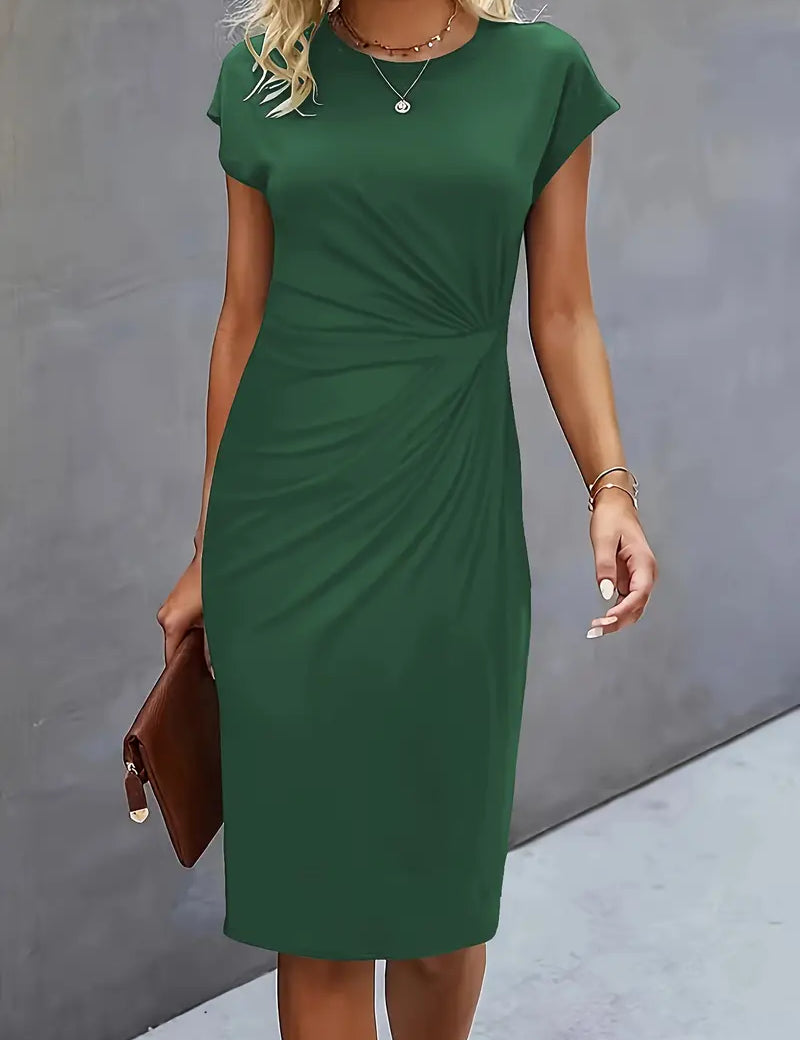Bridesmaid Dress | Cocktail Midi Dress-Women Dress-Homefinn