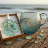 Coastal Wave Coffee Mug | Curved Surface Integrated Handle Beverage Use