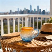 Coastal Wave Coffee Mug | Curved Surface Integrated Handle Beverage Use-Mug-Homefinn