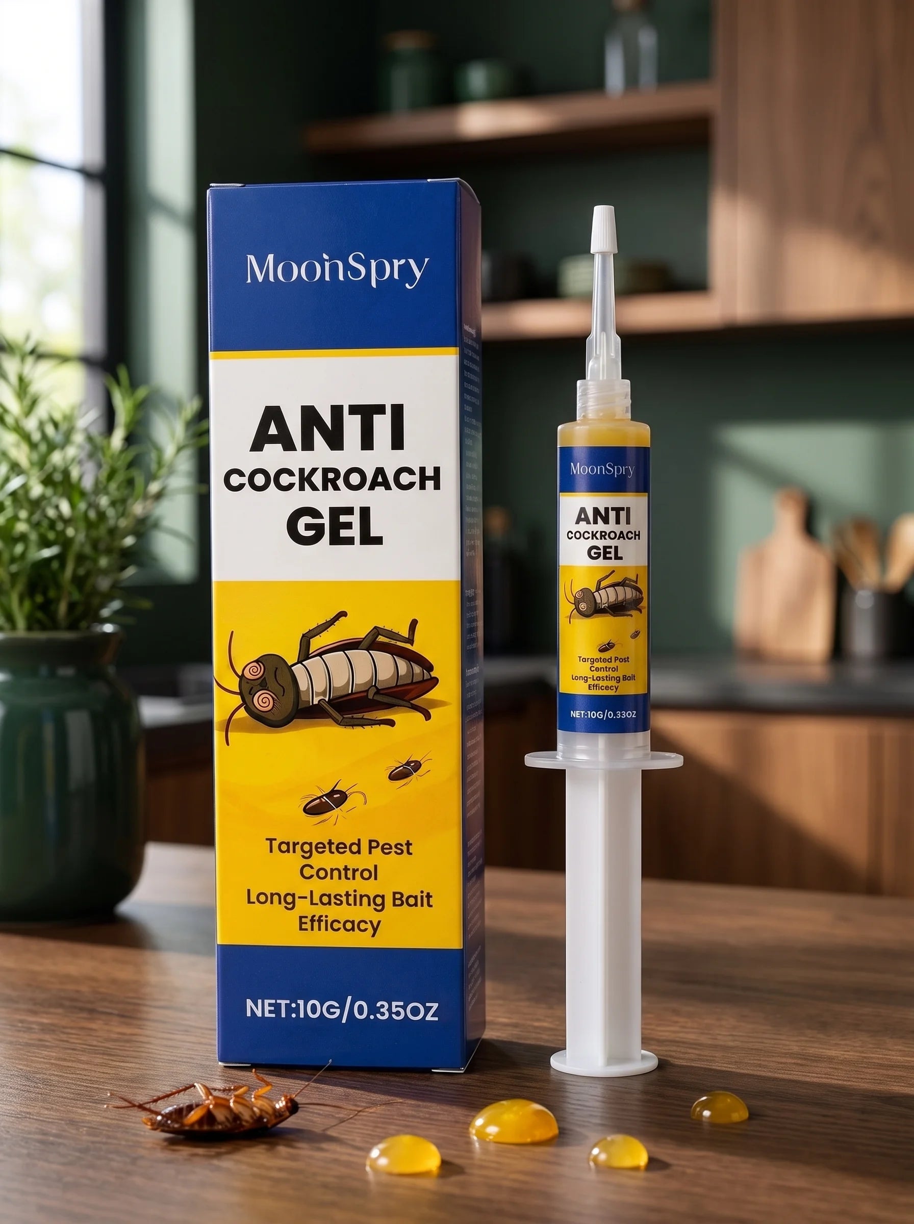 Anti-Schaben-Gel | Spritze mit Schabenköder für Innenbereiche
