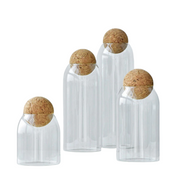 Storage Jars | Glass Food Storage Containers Set-Storage Jar-Homefinn