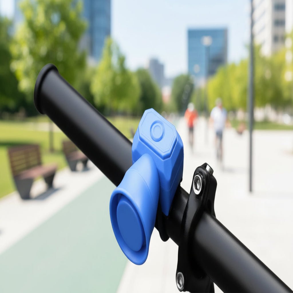 Compact Geometric Bicycle Bell | Handlebar Mount Rotating Ringer Cycling Use-Bike Bell/Horn-Homefinn