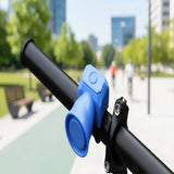 Compact Geometric Bicycle Bell | Handlebar Mount Rotating Ringer Cycling Use