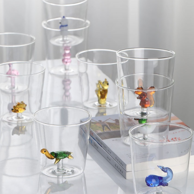 Glass Cups | Decorative Drink Glass-Glass-Homefinn
