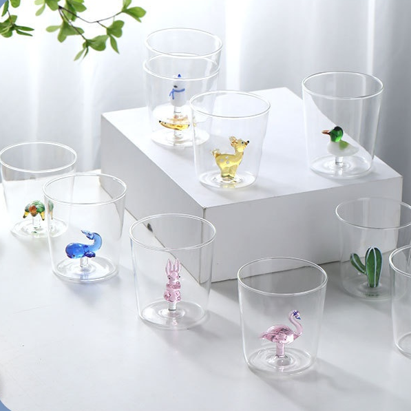 Glass Cups | Decorative Drink Glass-Glass-Homefinn