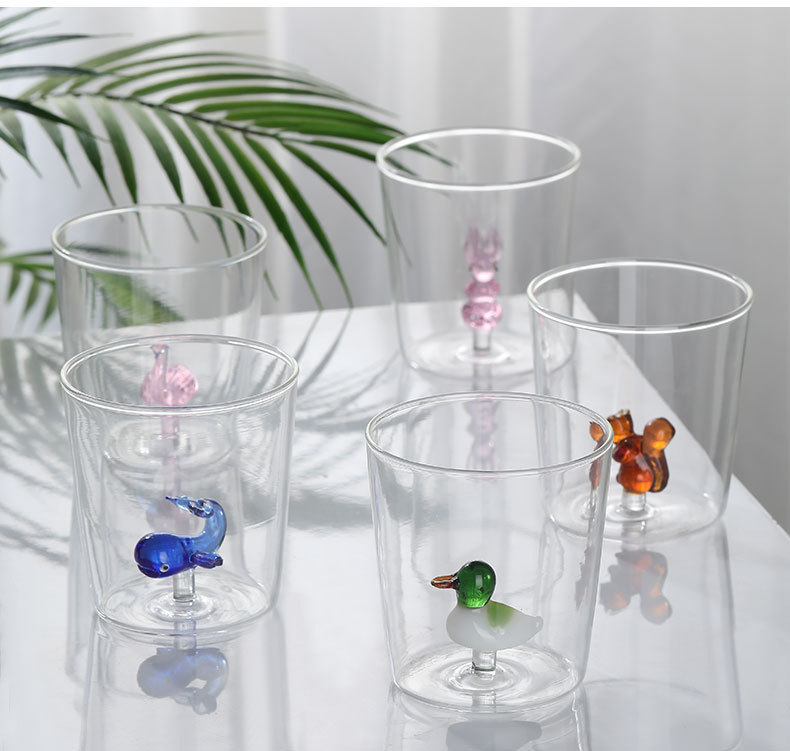 Glass Cups | Decorative Drink Glass-Glass-Homefinn