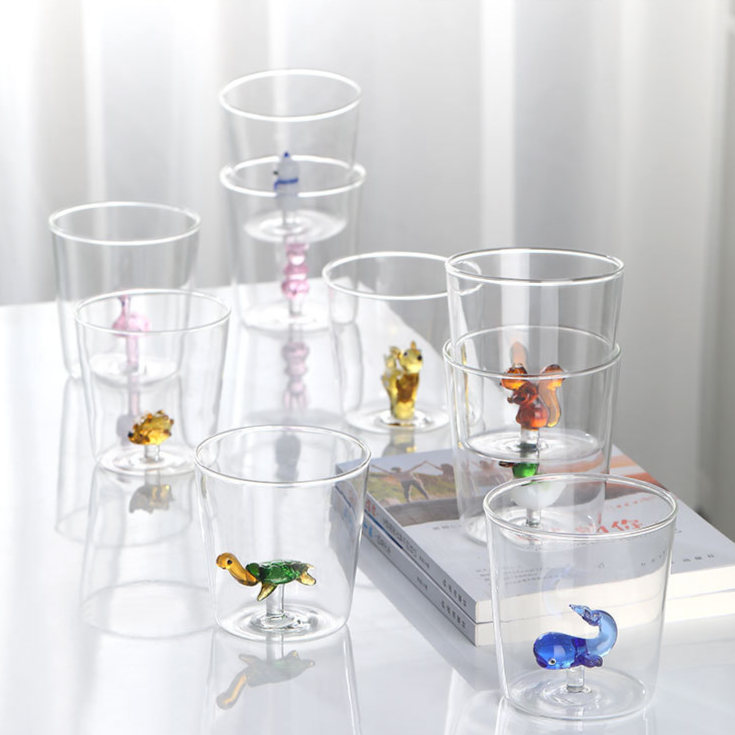 Glass Cups | Decorative Drink Glass-Glass-Homefinn