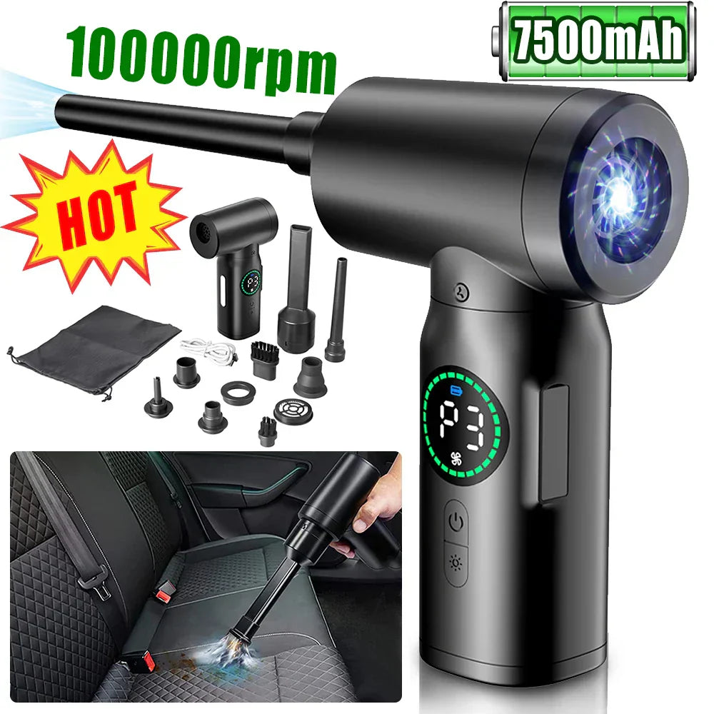 Cordless Air Blower | Portable Air Duster Vacuum-Duster Vacuum-Homefinn