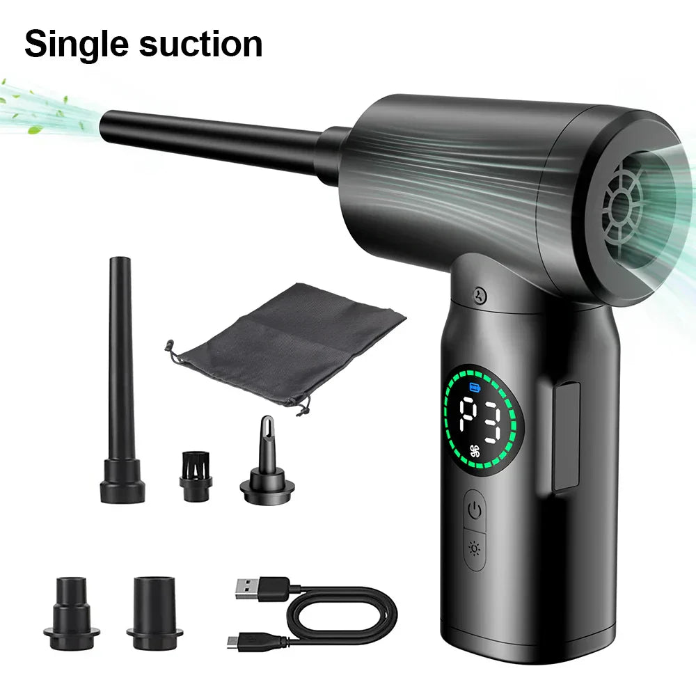 2-in-1 Tragbarer Druckluft-Staubsauger und Bläser mit LED-Licht (7500mAh) - AirMaster - Image 7