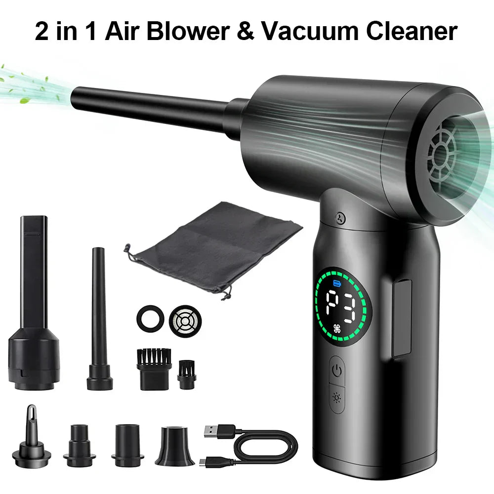 2-in-1 Tragbarer Druckluft-Staubsauger und Bläser mit LED-Licht (7500mAh) - AirMaster - Image 8