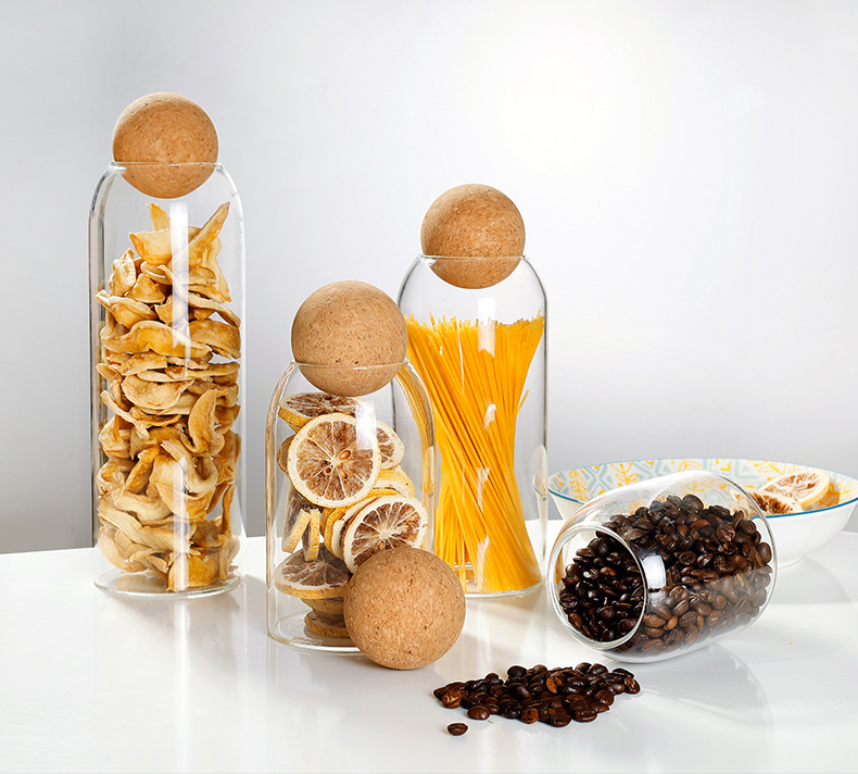 Storage Jars | Glass Food Storage Containers Set-Storage Jar-Homefinn