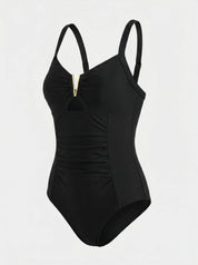 Cut Out Swimsuit | One Piece Swimwear Structured-Women Swimsuit-Homefinn