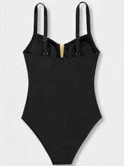 Cut Out Swimsuit | One Piece Swimwear Structured-Women Swimsuit-Homefinn