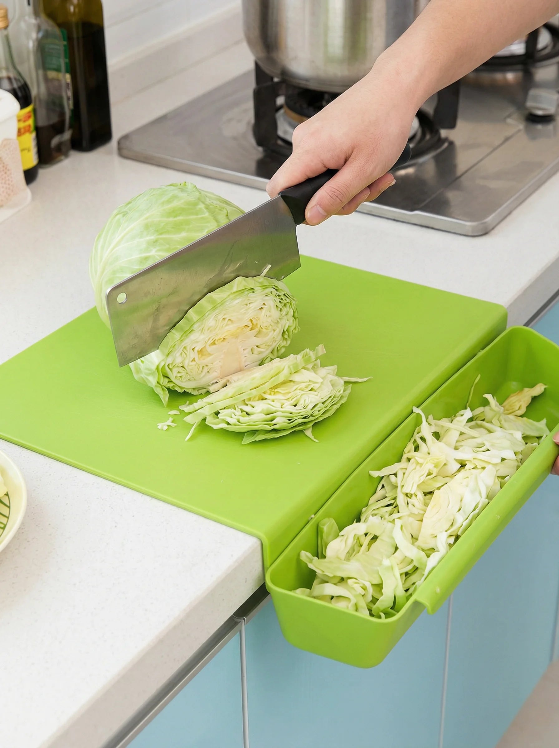 Cutting Board With Container Tray | Integrated Prep Design-Cutting Board-Homefinn