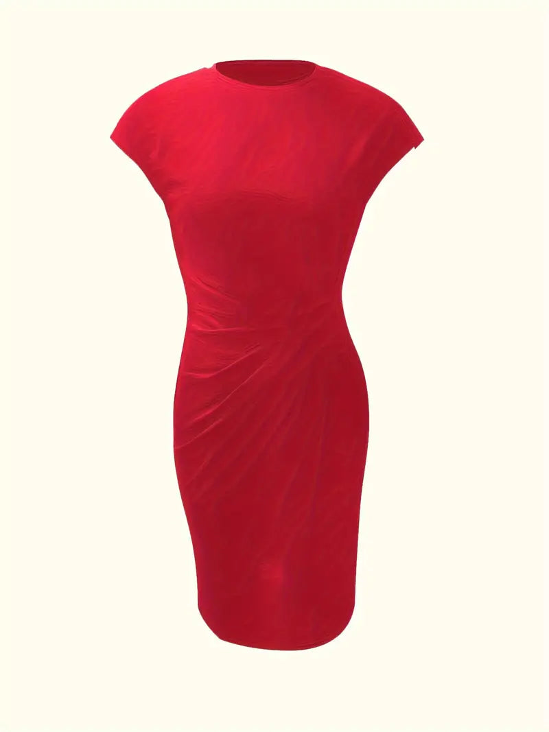 Bridesmaid Dress | Cocktail Midi Dress-Women Dress-Homefinn