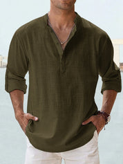 Men’s Relaxed Fit Shirt | Casual Button Beach Shirt-Men Shirt-Homefinn