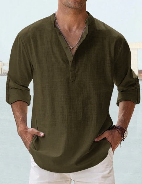 Men’s Relaxed Fit Shirt | Casual Button Beach Shirt-Men Shirt-Homefinn