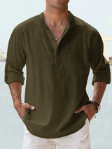 Men’s Relaxed Fit Shirt | Casual Button Beach Shirt