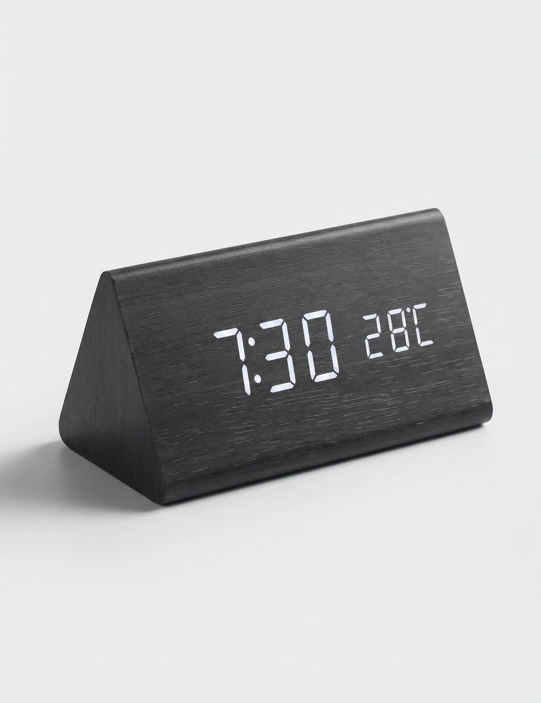 Desk Clocks | Digital Alarm Clock Wooden Style-Clock-Homefinn