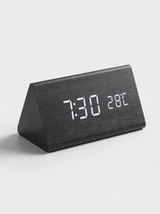 Desk Clocks | Digital Alarm Clock Wooden Style-Clock-Homefinn
