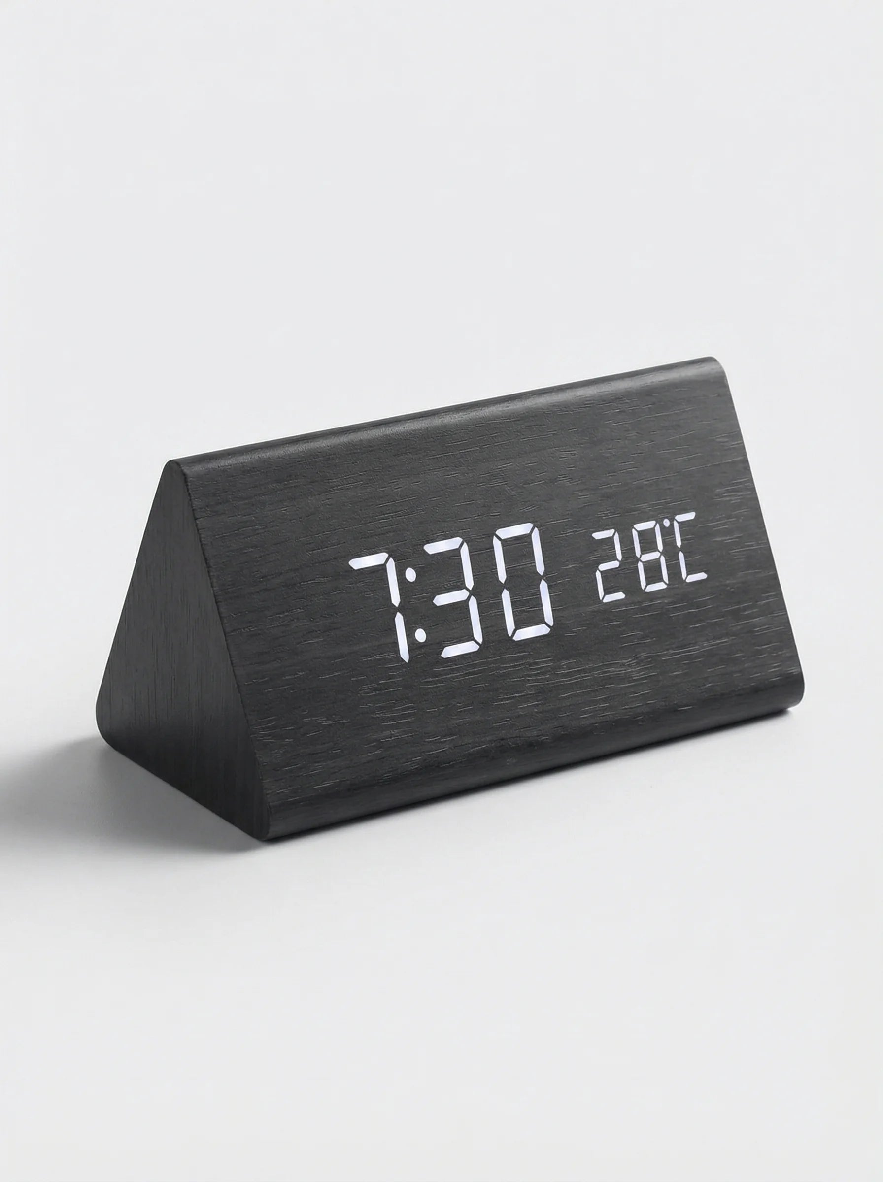 Desk Clocks | Digital Alarm Clock Wooden Style-Clock-Homefinn