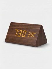 Desk Clocks | Digital Alarm Clock Wooden Style-Clock-Homefinn