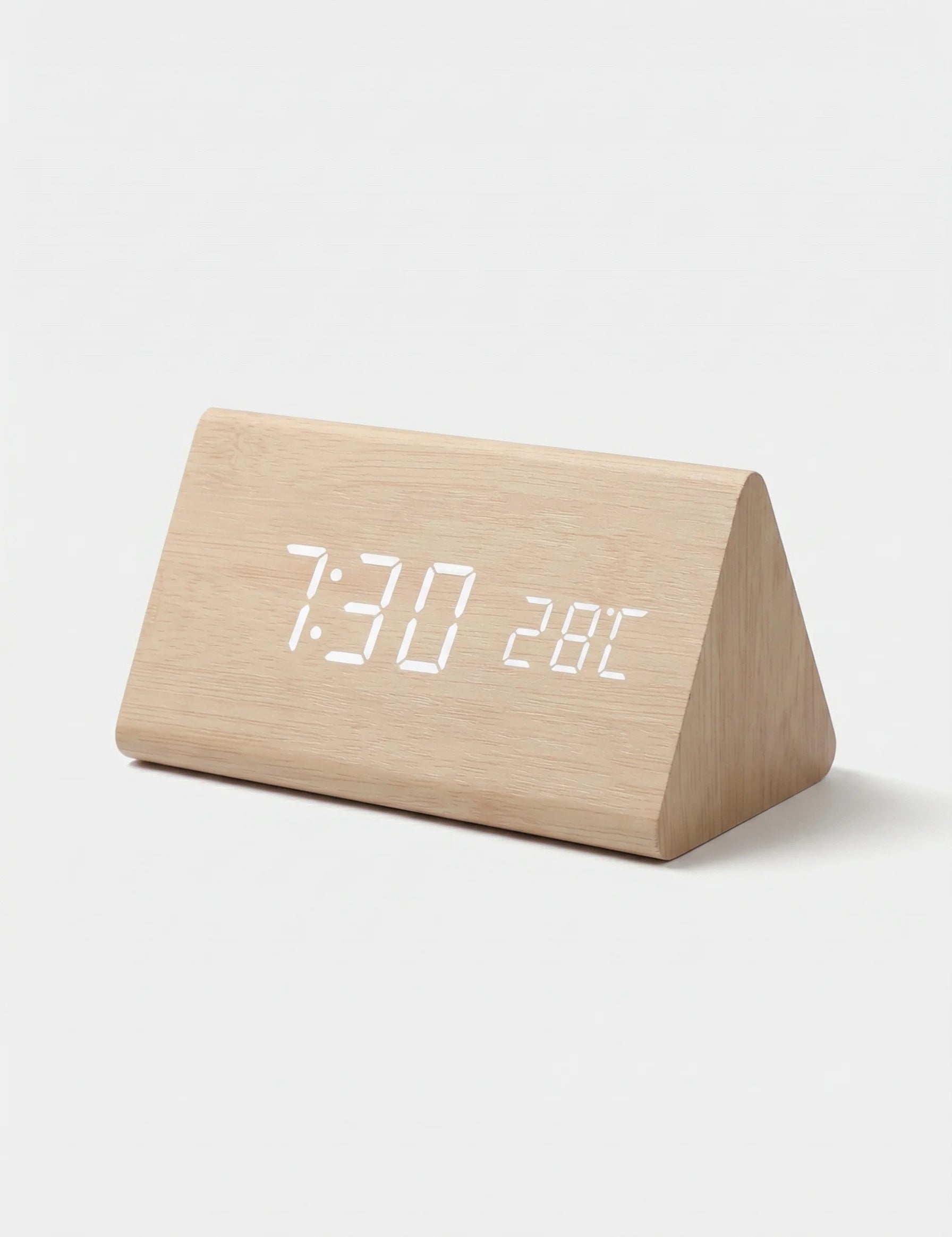 Desk Clocks | Digital Alarm Clock Wooden Style-Clock-Homefinn
