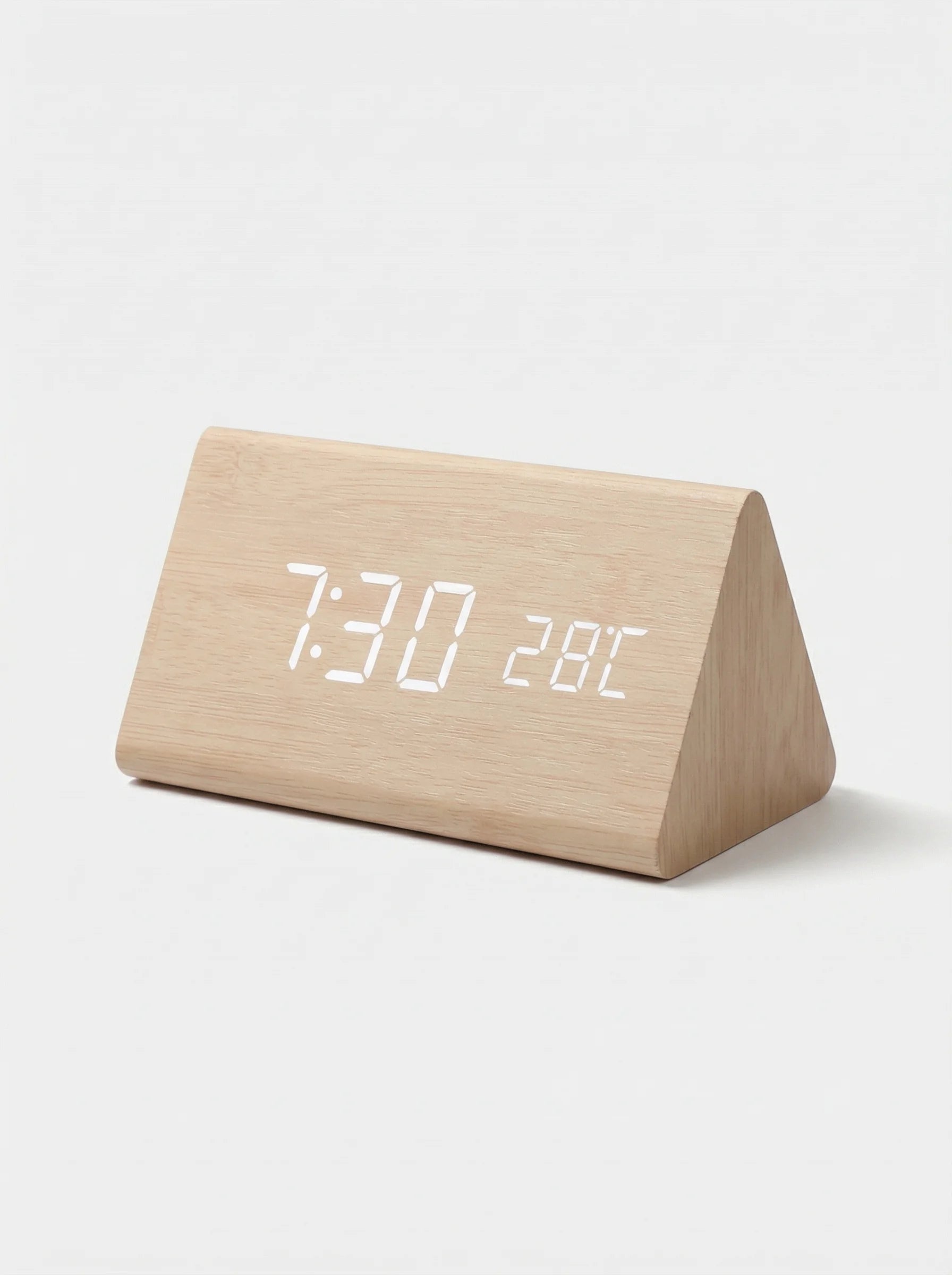 Desk Clocks | Digital Alarm Clock Wooden Style-Clock-Homefinn