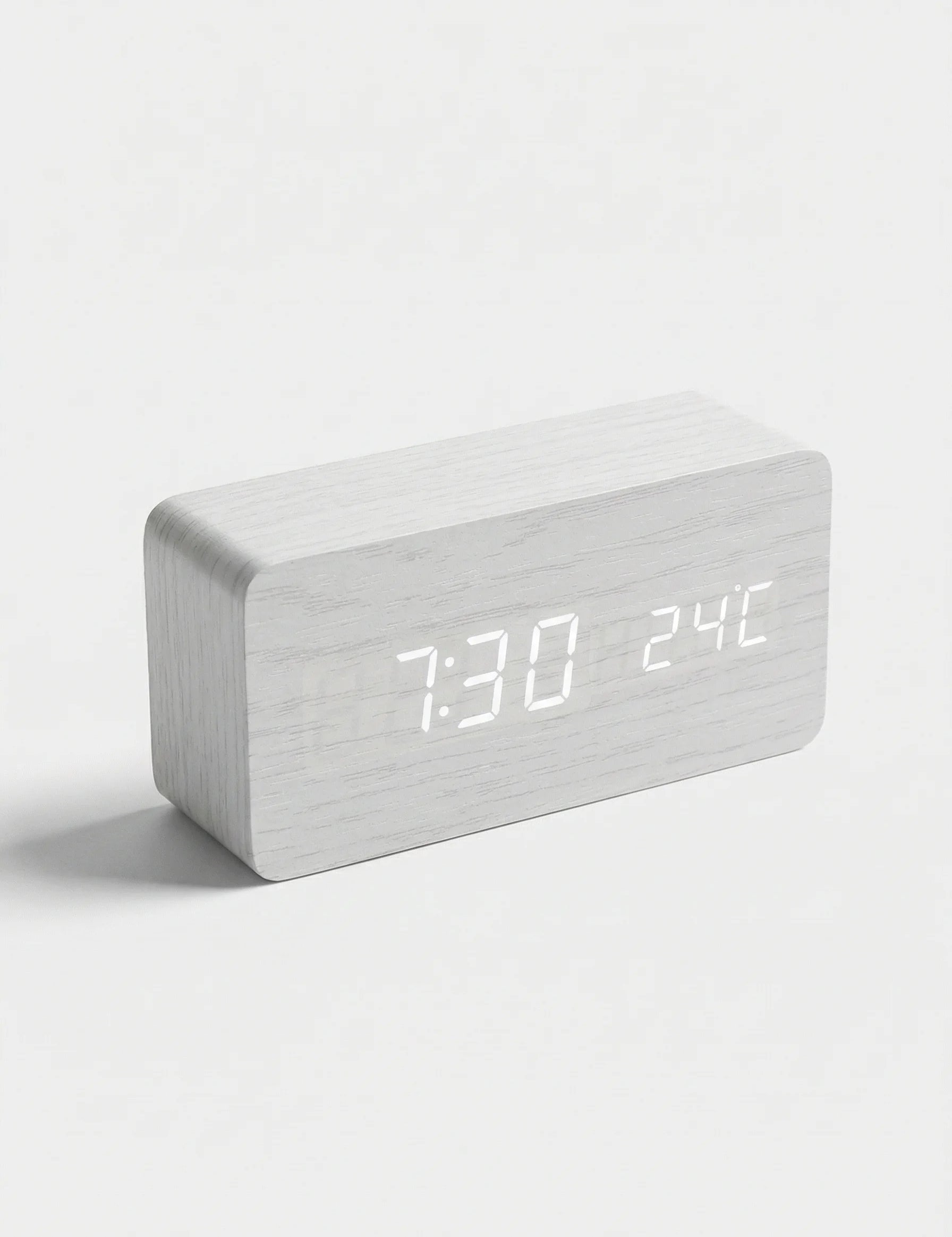 Desk Clocks | Digital Alarm Clock Wooden Style-Clock-Homefinn