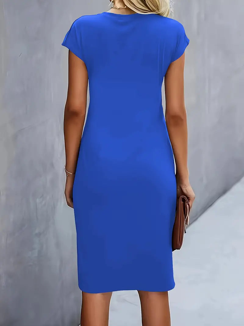 Bridesmaid Dress | Cocktail Midi Dress-Women Dress-Homefinn