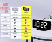 Digital Calendar Clock | Large Display Reminder Clock-Clock-Homefinn